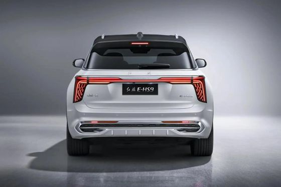 Color gris 2023 Hongqi E-HS9 carrocería de coche EU cargador DC 690km Bandera Yue Edición de siete plazas