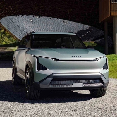 Tipo de energía KIA EV5 eléctrico puro Coche de 5 asientos SUV de lujo 530km Rango 231HP Auto Gris