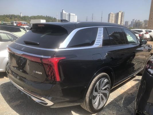 Color gris 2023 Hongqi E-HS9 carrocería de coche EU cargador DC 690km Bandera Yue Edición de siete plazas