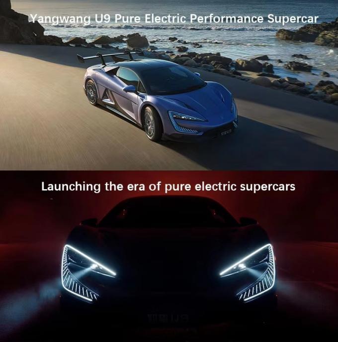 China′s New EV Car Byd Pure Electric Supercar Yangwang U9 Four-Wheel Drive Supercar 2.36 Seconds to 100 Km